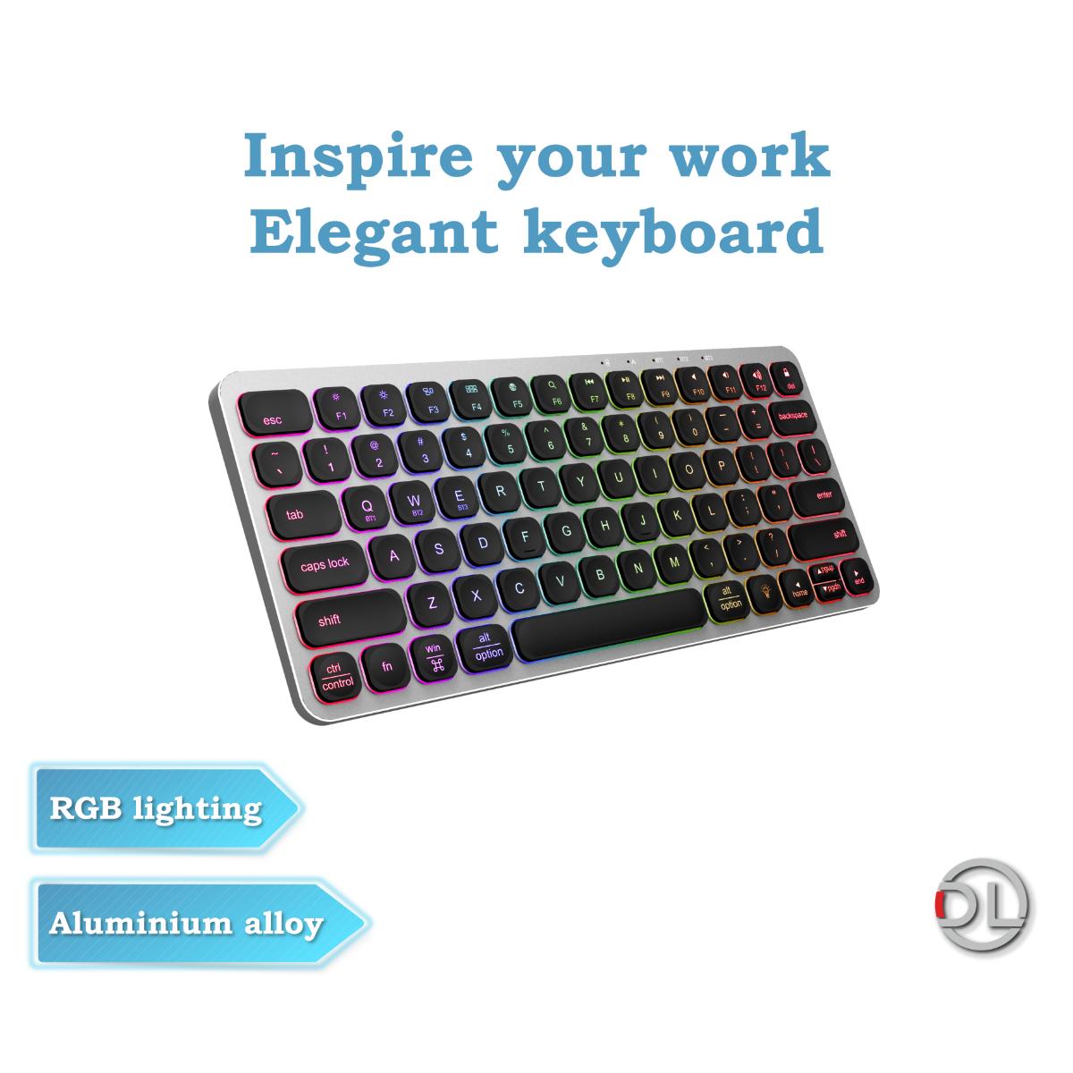 Premium aluminum slim design of Dreilex 360 PRO keyboard