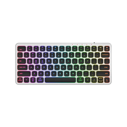 Dreilex Aluminium 360 PRO wireless keyboard grey on white background
