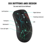 Wireless mouse with six buttons
