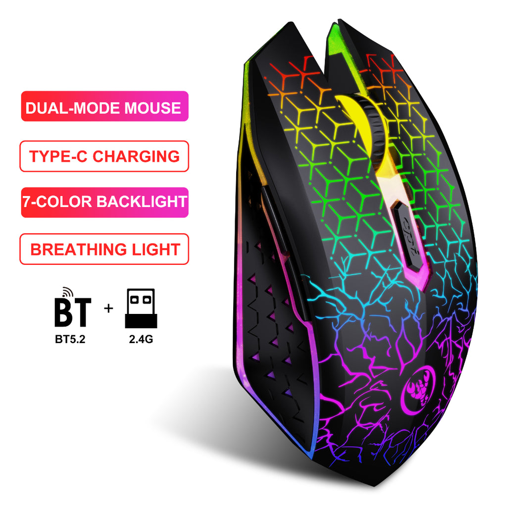 Dreilex PRO GM1 Wireless Gaming Mouse – Silent Click, LED, Rechargeable