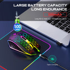 Dreilex PRO GM1 Wireless Gaming Mouse – Silent Click, LED, Rechargeable