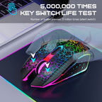 Dreilex PRO GM1 Wireless Gaming Mouse – Silent Click, LED, Rechargeable
