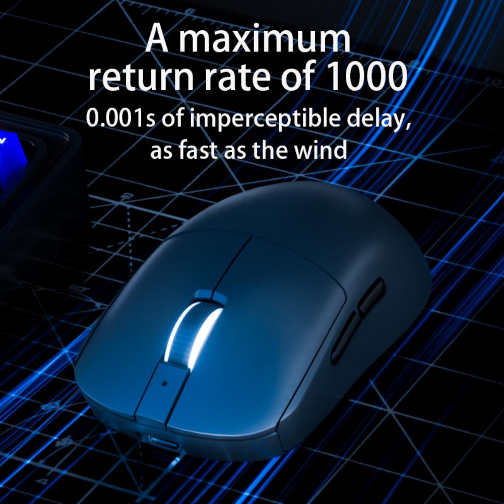 DREILEX S18 Wireless Gaming Mouse – Tri-Mode, 6400 DPI, 78g, Silent