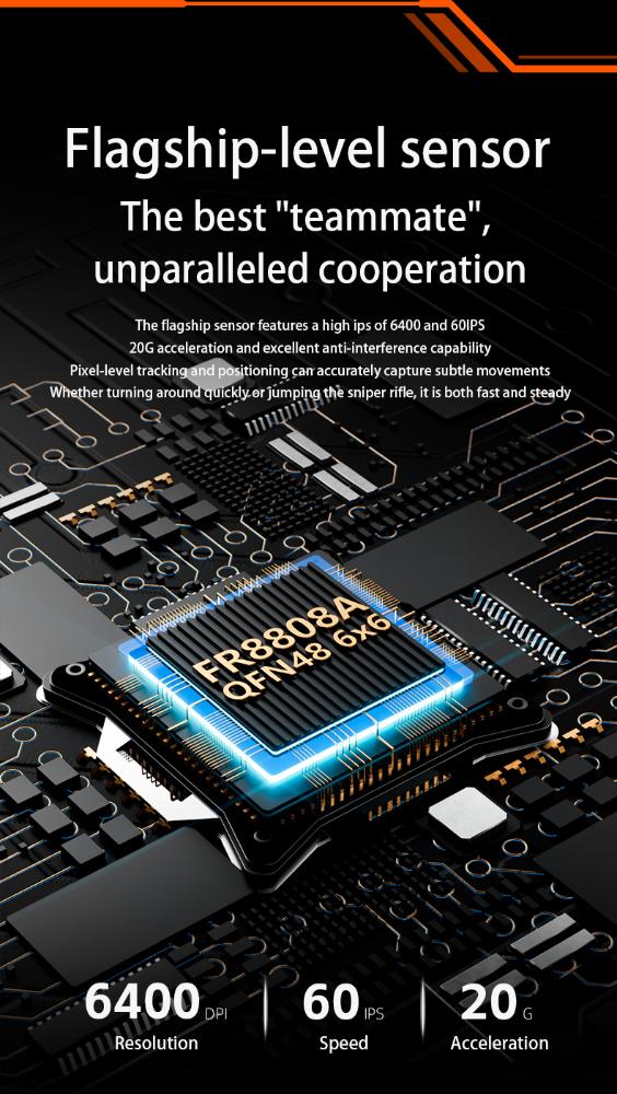 DREILEX S18 Wireless Gaming Mouse – Tri-Mode, 6400 DPI, 78g, Silent