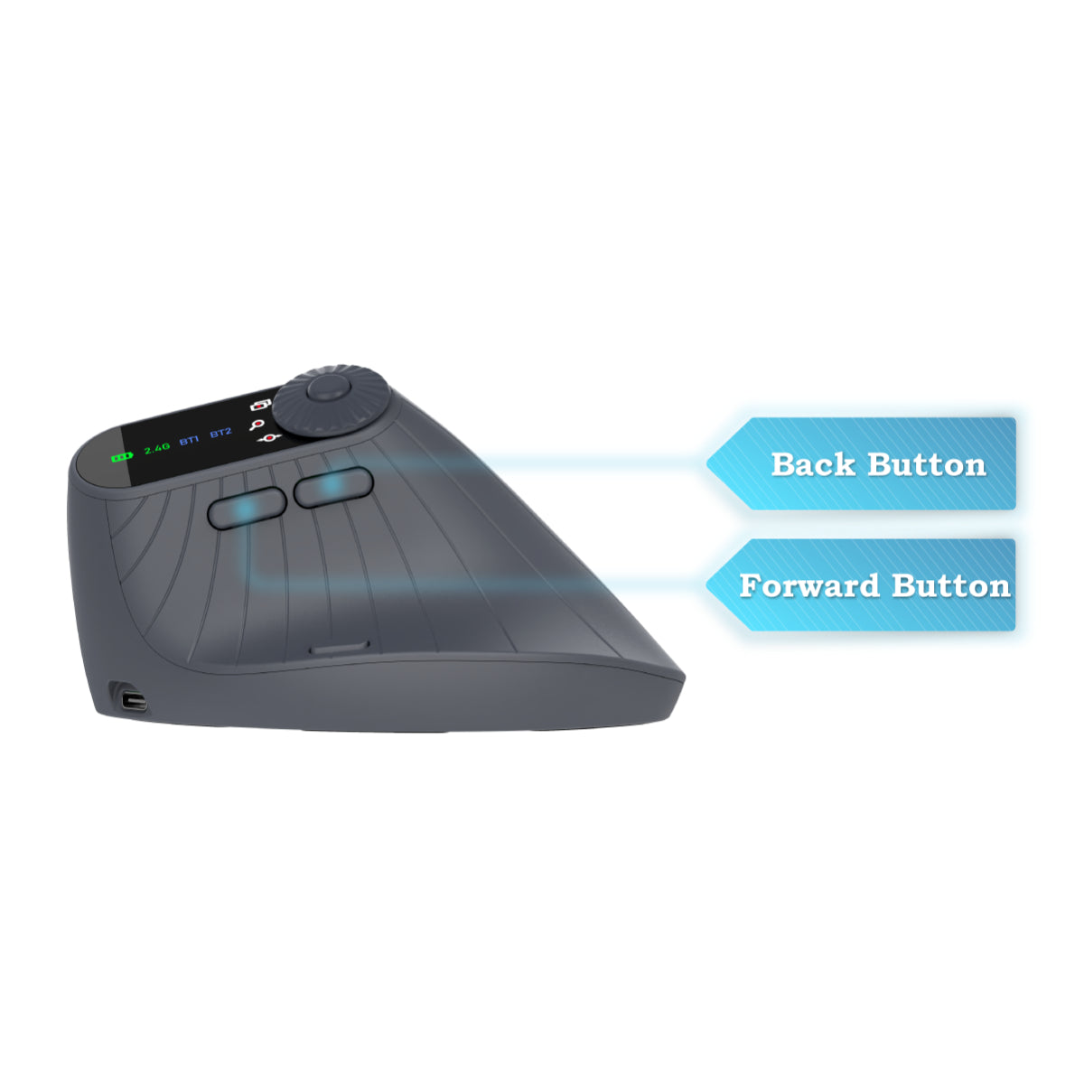 Dreilex PRO 360 Ergonomic Vertical Wireless Mouse – Tri-Mode, Rechargeable