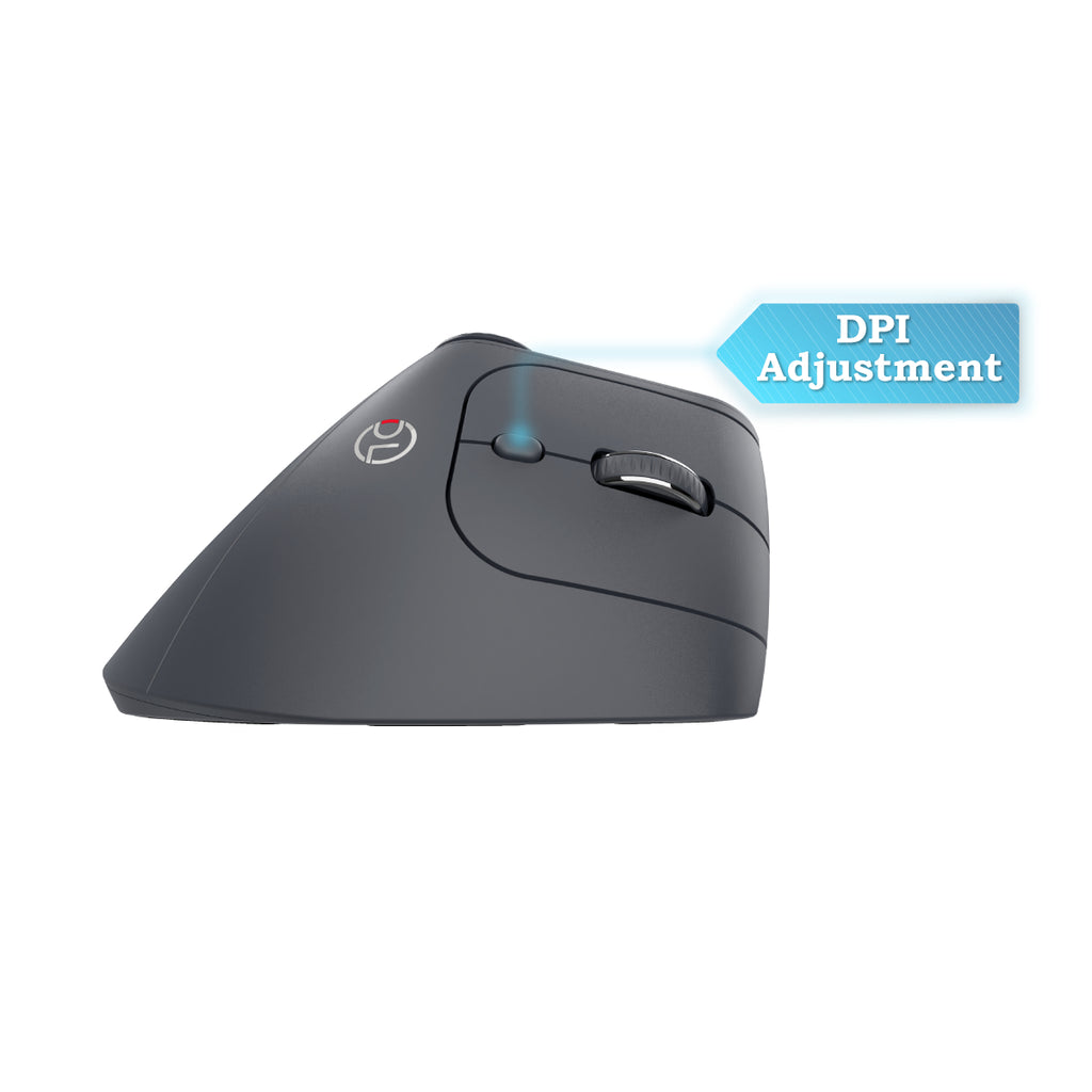 Dreilex PRO 360 Ergonomische Verticale Draadloze Muis – Tri-Mode, Oplaadbaar