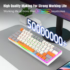 50 million keystroke durability rating on Dreilex V500 mechanical switches