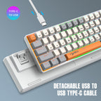 Detachable USB Type-C to USB-A cable for Dreilex V500 keyboard