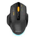 Dreilex MKESPN W601 wireless gaming mouse with RGB lighting on gaming desk setup