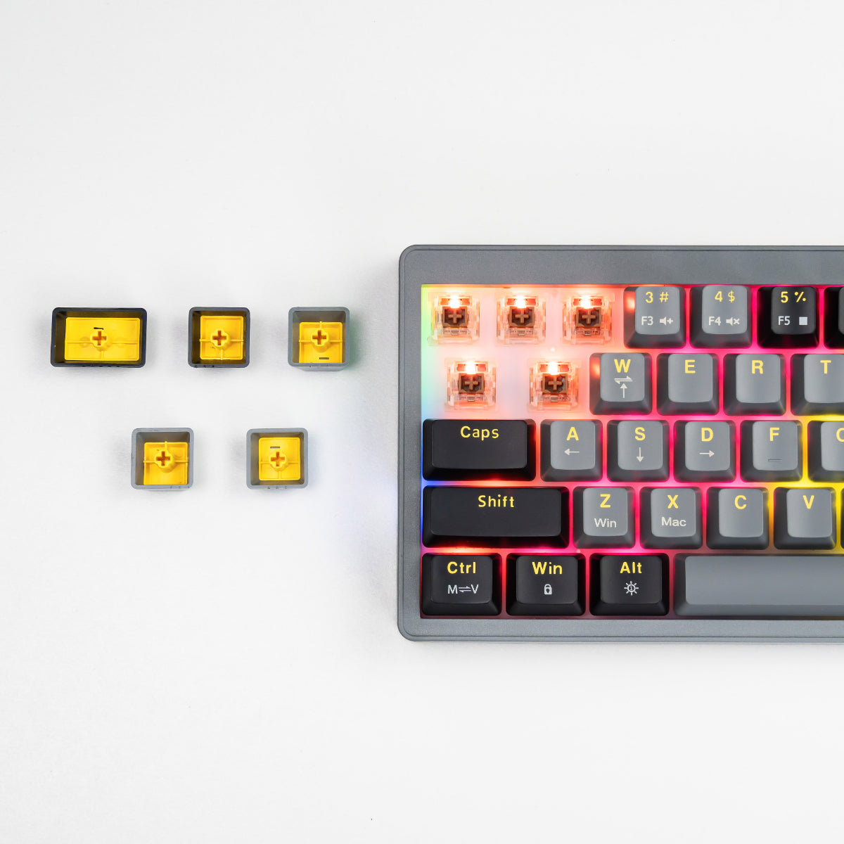 Dreilex Zifriend AG68 Hot-Swap Mechanical Gaming Keyboard – RGB, 68-Key Compact